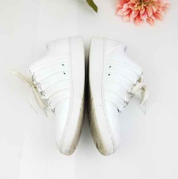 K Swiss men's classic white sneakers size 10 - Picture 4 of 6